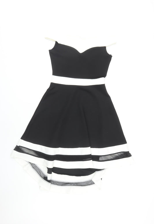 Quiz Women's Black Hi-Low Party Dress Size 8