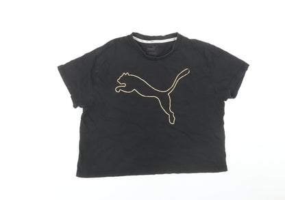 Unisex Adults UK Size L PUMA Black  T-Shirt