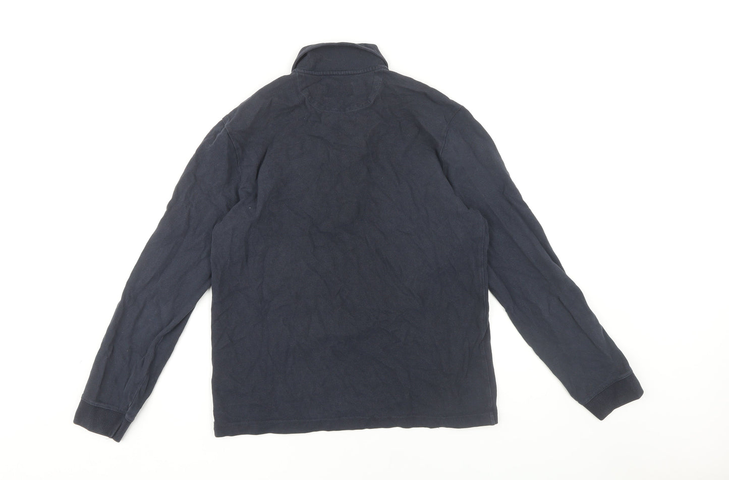 Farah Blue Men's S Long Sleeve Polo Shirt