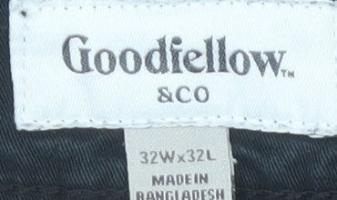 Goodfellow & Co Men's Black Cargo Trousers Size 32