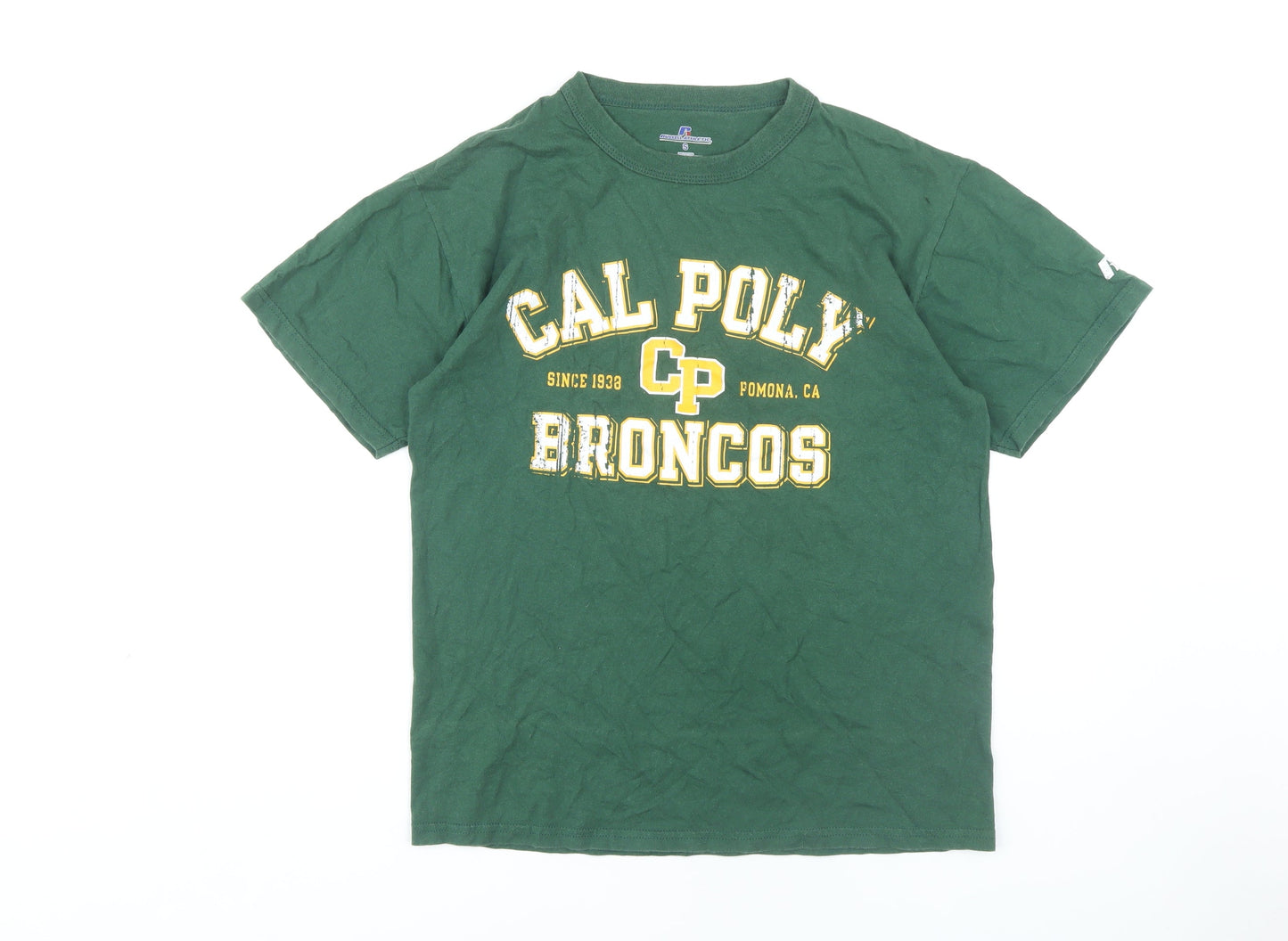 Russell Athletic Men's Green College T-Shirt Size S