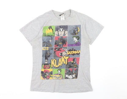 Womens UK Size M Batman Grey  T-Shirt