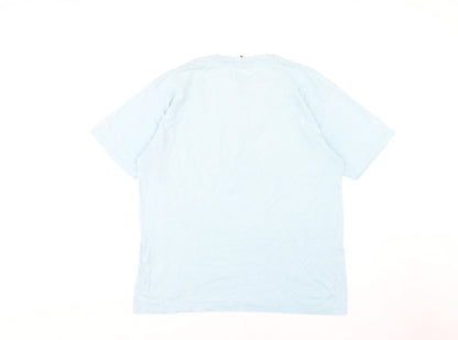 Mens UK Size L Cotton Traders Blue  T-Shirt