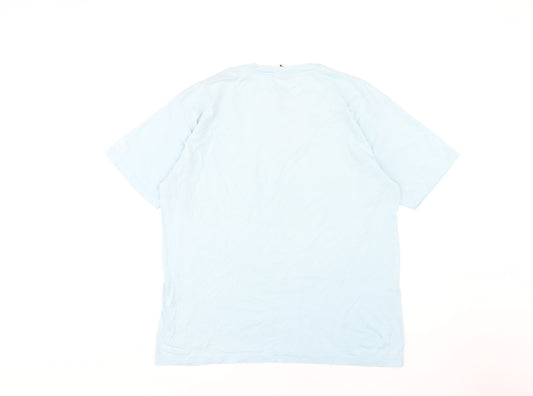 Mens UK Size L Cotton Traders Blue  T-Shirt