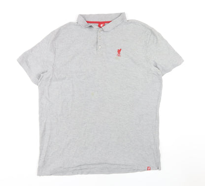 L.F.C. Men's Grey 3XL Polo Shirt with Logo