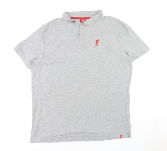 L.F.C. Men's Grey 3XL Polo Shirt with Logo