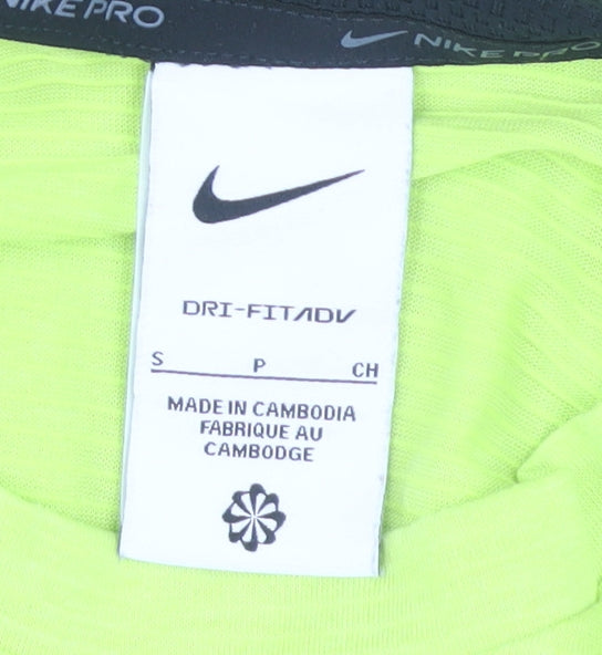 Nike Men's Green T-Shirt S - Breathable Sports Top