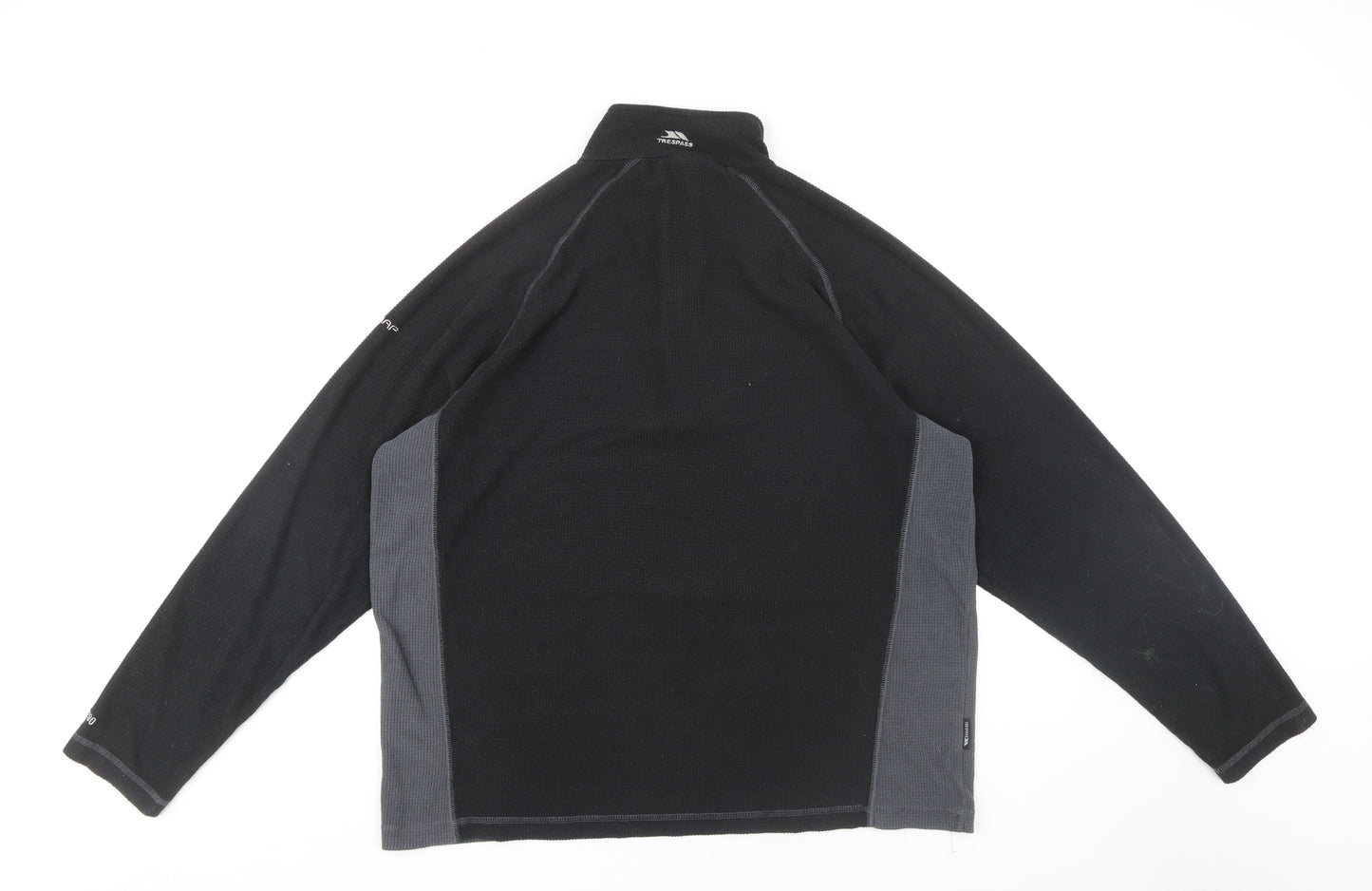 Mens UK Size XL Trespass Black Henley Sweatshirt