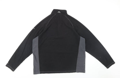 Mens UK Size XL Trespass Black Henley Sweatshirt