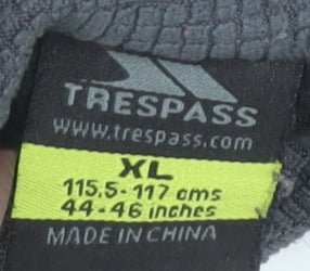 Mens UK Size XL Trespass Black Henley Sweatshirt