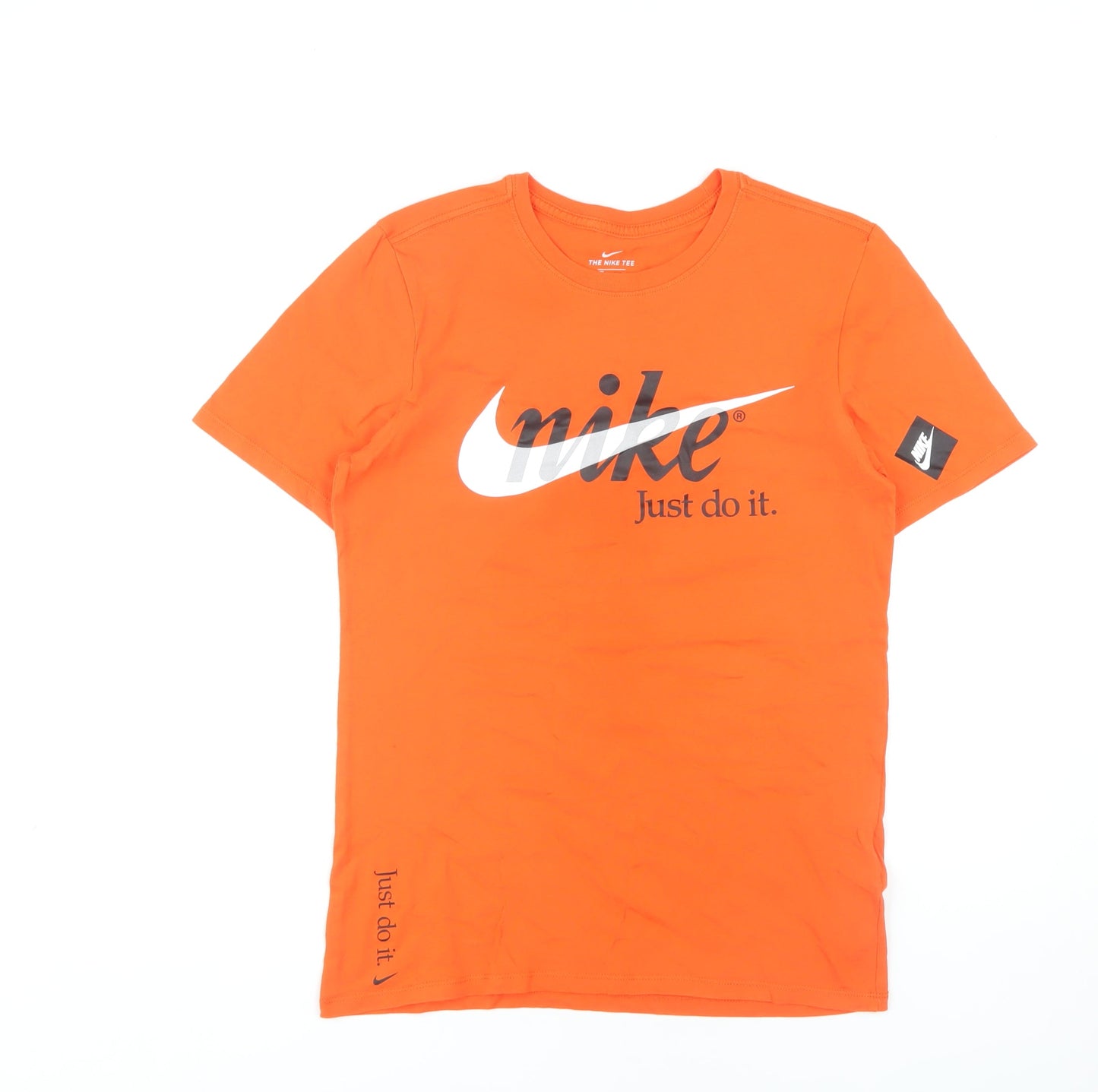 Nike Men's Orange S Athletic Fit T-Shirt