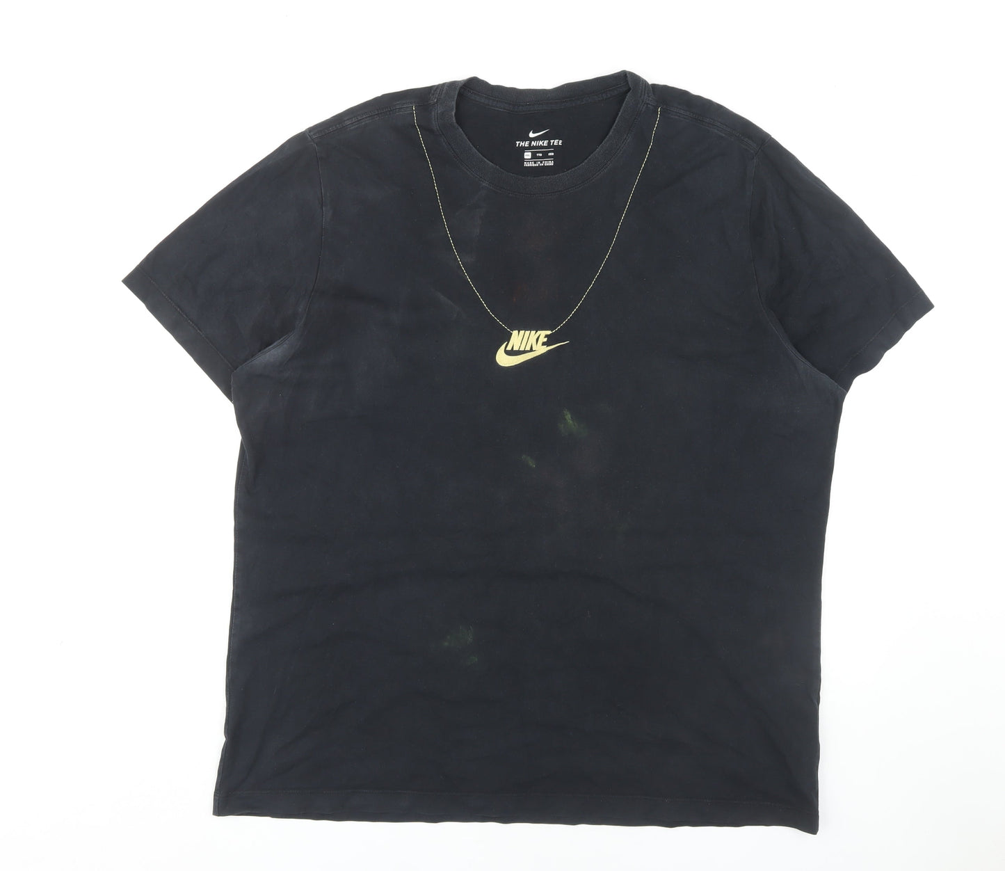 Nike Men's Black 2XL Short Sleeve Logo T-Shirt