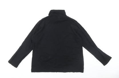 Isle Women's Black High Neck Long Sleeve T-Shirt