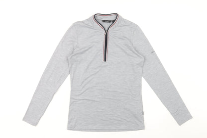 Abacus Women's Grey Long Sleeve Top, Size 10