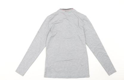 Abacus Women's Grey Long Sleeve Top, Size 10