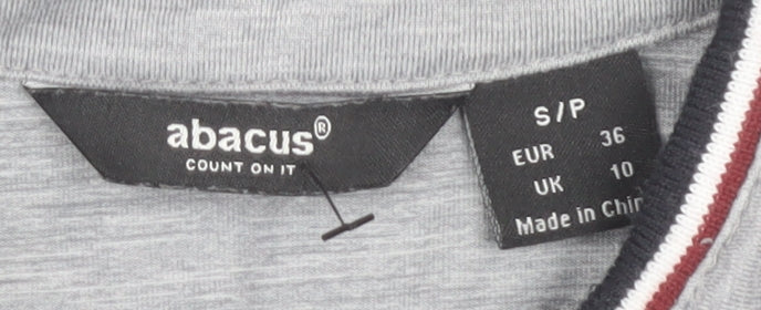 Abacus Women's Grey Long Sleeve Top, Size 10