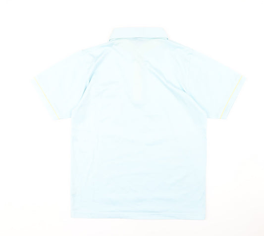 Pegasus Men's Blue Short Sleeve Polo - Medium