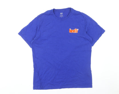 Levi's Men's Blue Relaxed Fit T-Shirt, M, Summer Style