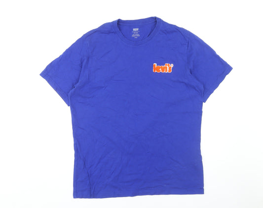 Levi's Men's Blue Relaxed Fit T-Shirt, M, Summer Style