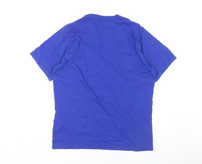 Levi's Men's Blue Relaxed Fit T-Shirt, M, Summer Style