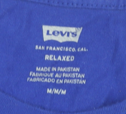 Levi's Men's Blue Relaxed Fit T-Shirt, M, Summer Style
