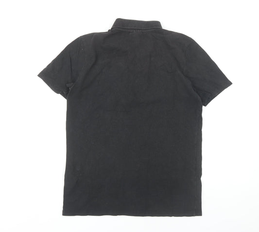 Umbro Men's Black Polo Shirt Medium