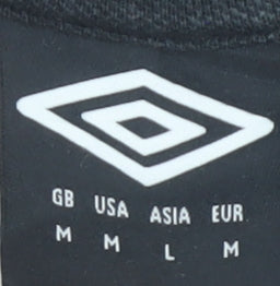 Umbro Men's Black Polo Shirt Medium