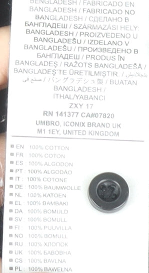 Umbro Men's Black Polo Shirt Medium