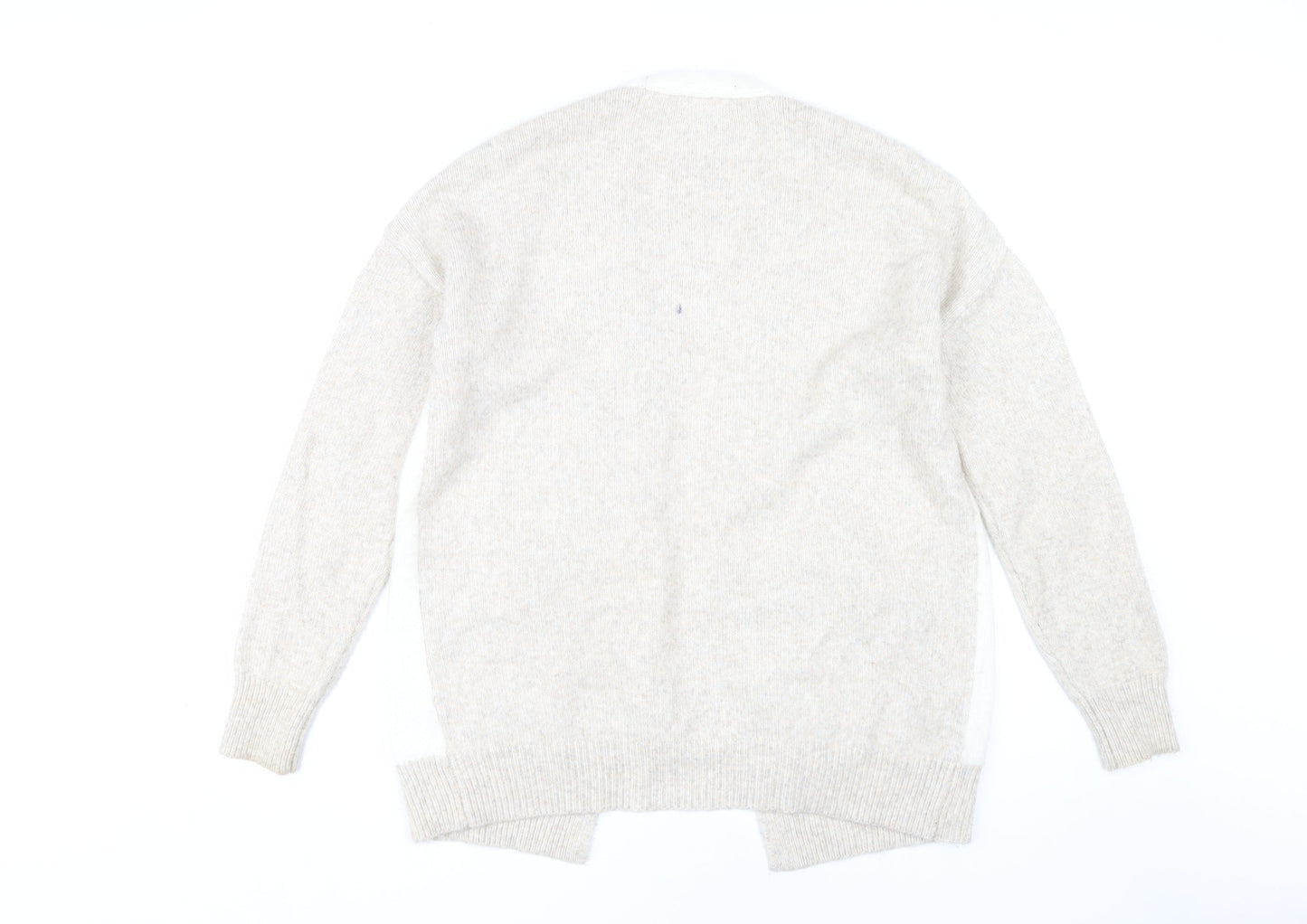 Jessica Simpson Women's Beige Open Front Cardigan M