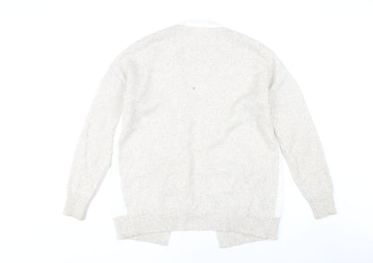 Jessica Simpson Women's Beige Open Front Cardigan M