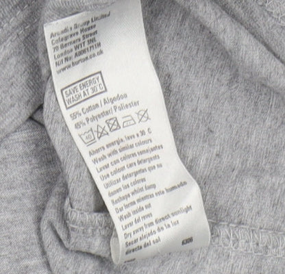 Burton Grey Men's Polo M Short Sleeve Button