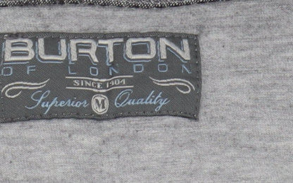 Burton Grey Men's Polo M Short Sleeve Button