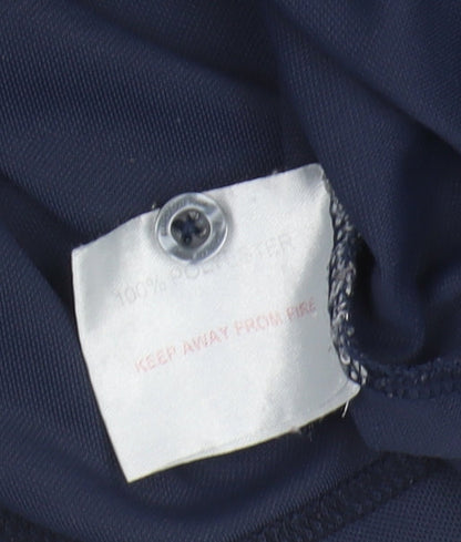 European Tour Men's Blue Polo Shirt Size L Golf Style