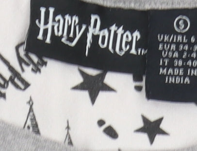 Harry Potter Women's Grey Marauders Map T-Shirt, Size 6