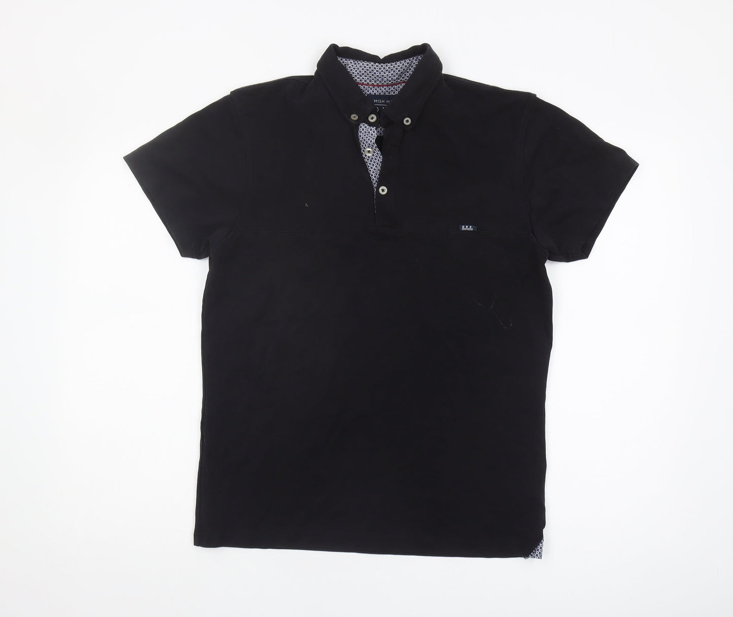 Mish Mash Men's Black Polo - Medium, Collared