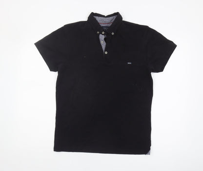Mish Mash Men's Black Polo - Medium, Collared
