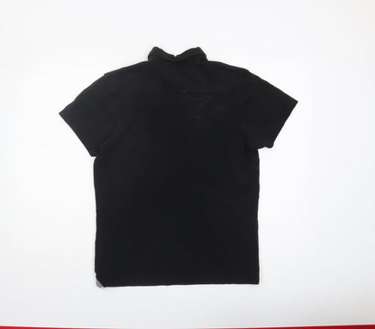 Mish Mash Men's Black Polo - Medium, Collared