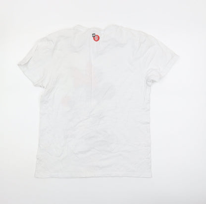 Womens UK Size XS Disney White Basic T-Shirt