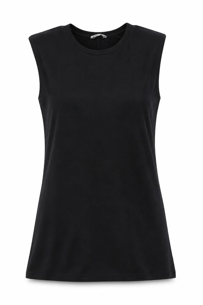 Womens UK Size 14 Stradivarius Black Basic Tank