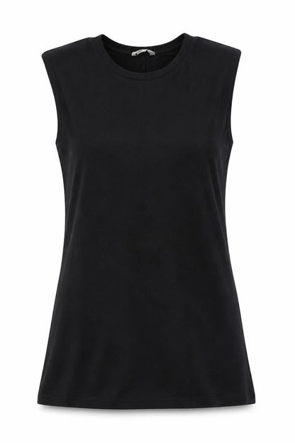 Womens UK Size 14 Stradivarius Black Basic Tank