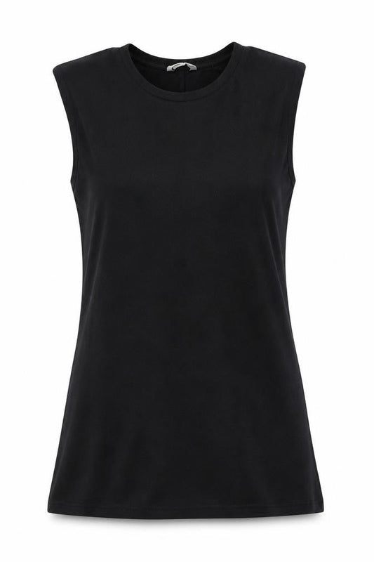 Womens UK Size 14 Stradivarius Black Basic Tank
