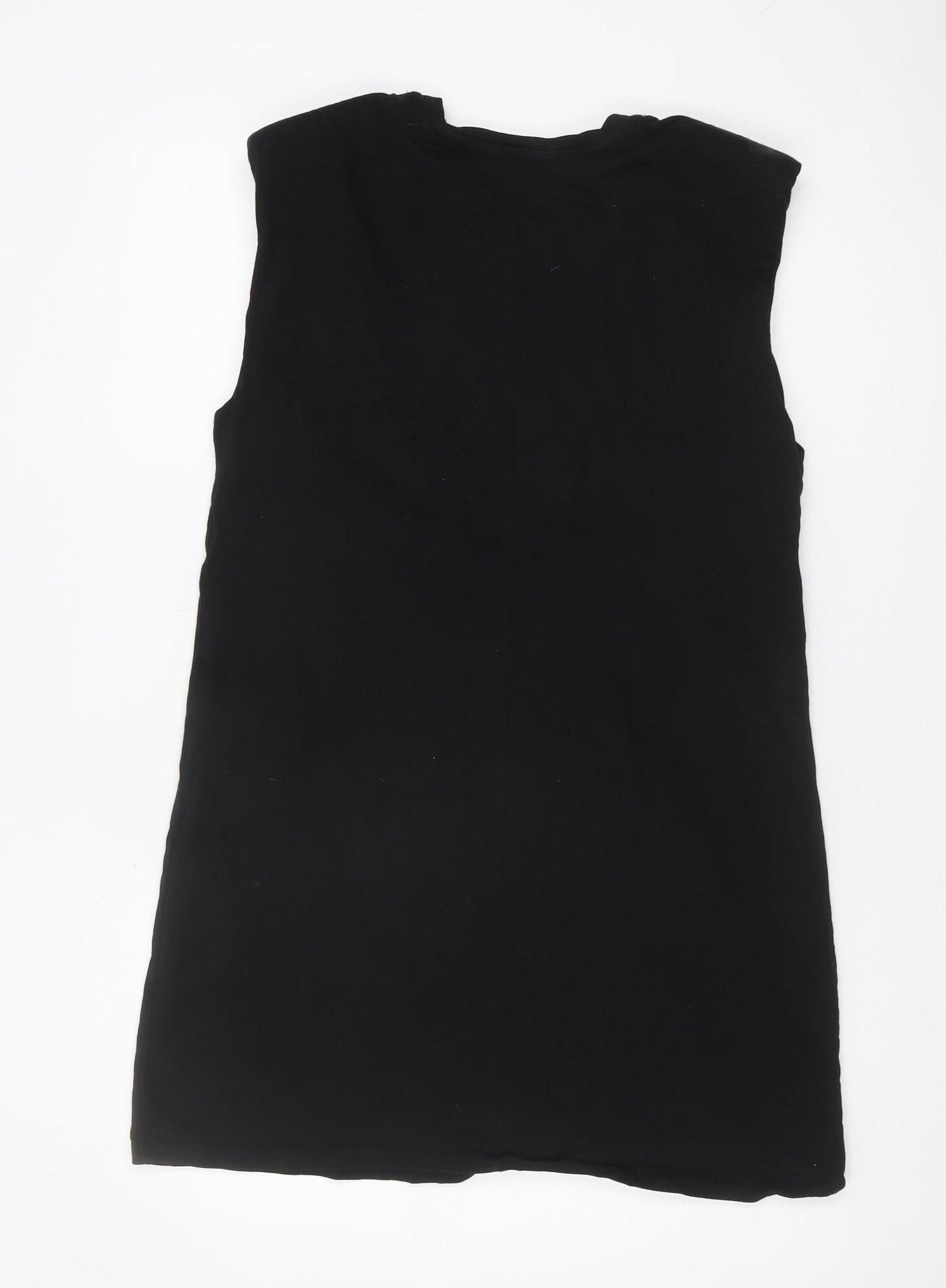 Womens UK Size 14 Stradivarius Black Basic Tank