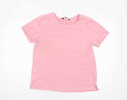 Womens UK Size 10 Crew Clothing Company Pink Basic T-Shirt