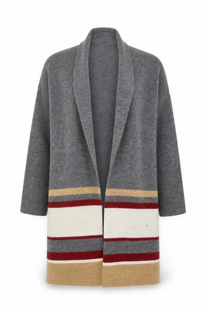 Womens UK Size L Isabella D. Grey Cardigan Jumper