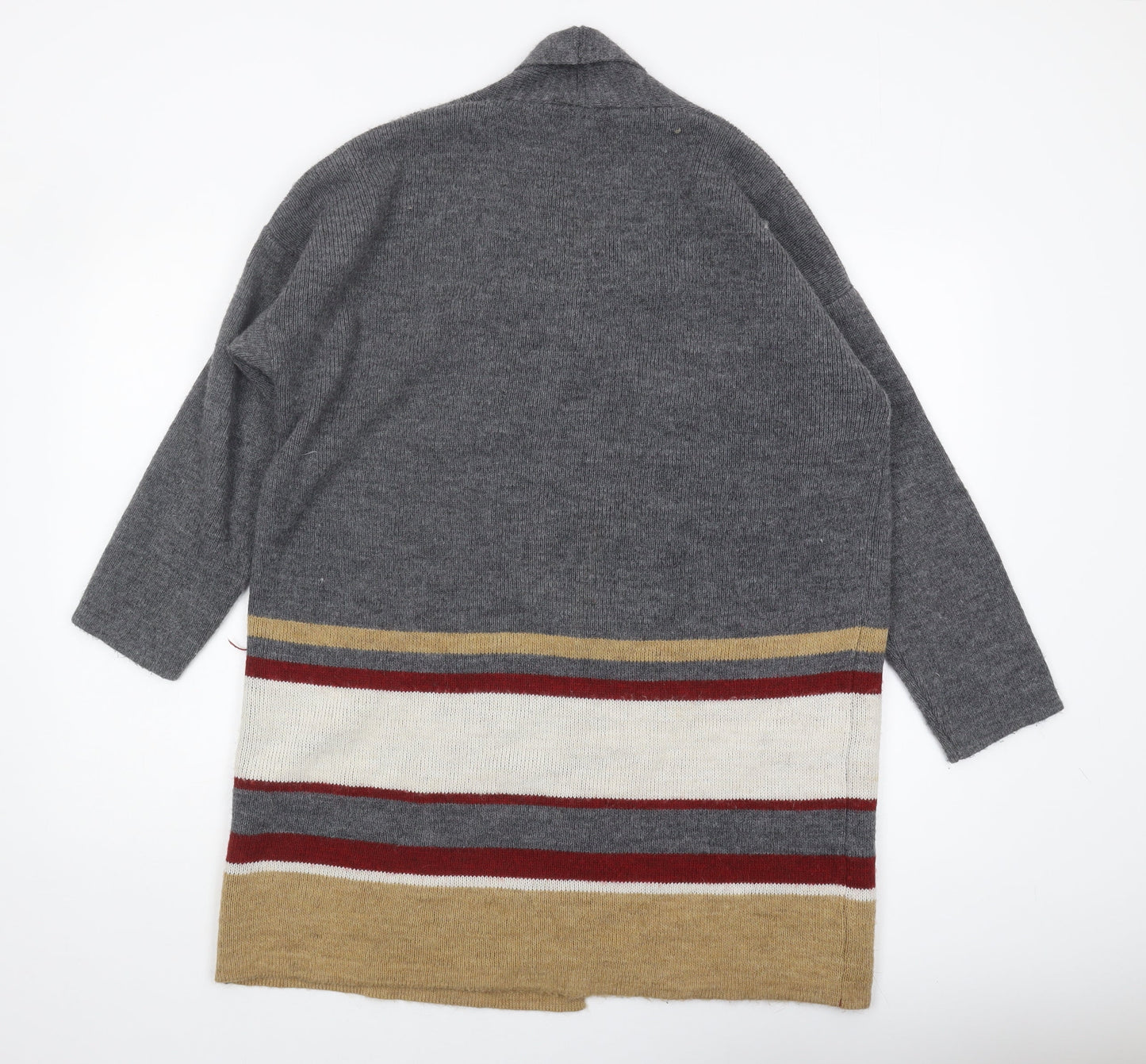 Womens UK Size L Isabella D. Grey Cardigan Jumper