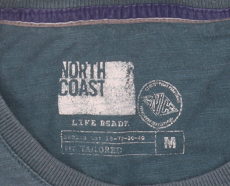 Marks and Spencer Men’s Teal Graphic Print T-Shirt M