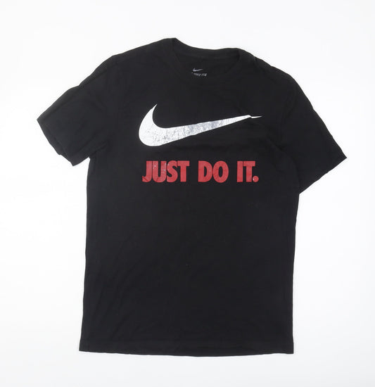Nike Men's S Black Sports Graphic T-Shirt
