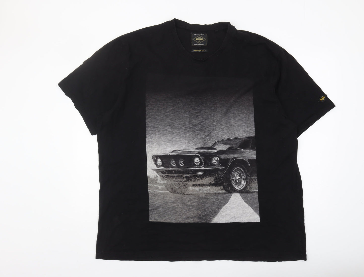 Next Men's Black 3XL Car Graphic Print T-Shirt