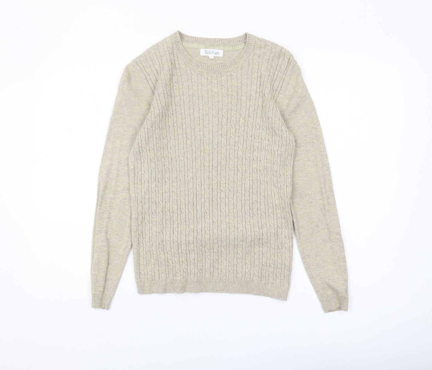 Womens UK Size S Tulchan Beige Pullover Jumper