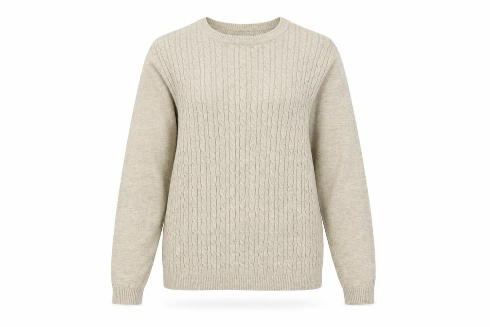 Womens UK Size S Tulchan Beige Pullover Jumper